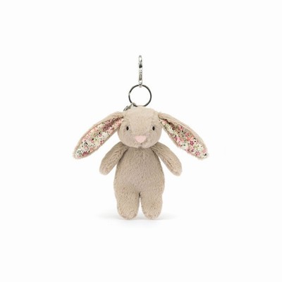 Jellycat Blossom Beige Bunny Bag Charm Australia | 329087UOW